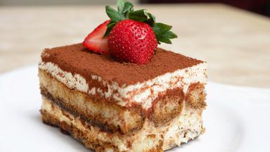 Plated tiramisu