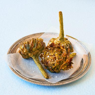 Served Jewish Artichoke in Rome during a InRome Cooking Food Tour