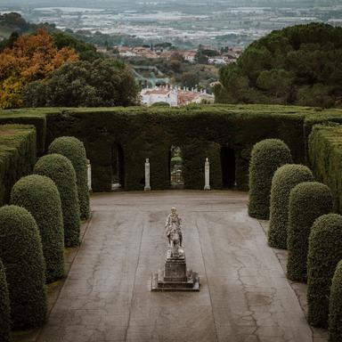 inside-the-popes-summer-residence-in-castel-gandolfo Courtyard inside the Pope’s summer residence in Castel Gandolfo, surrounded by historic gardens and scenic views of the Castelli Romani