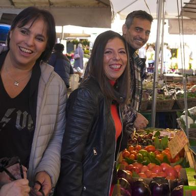 Farmers Market Shopping For The Roman Full Course Class Sunday's Farmers Market