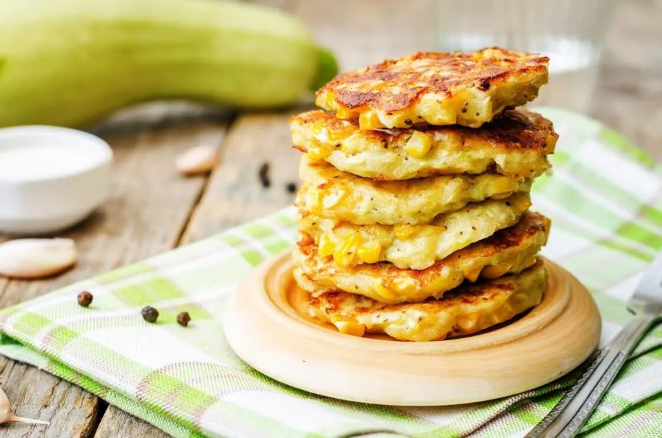 Stack of Zucchini Pancakes