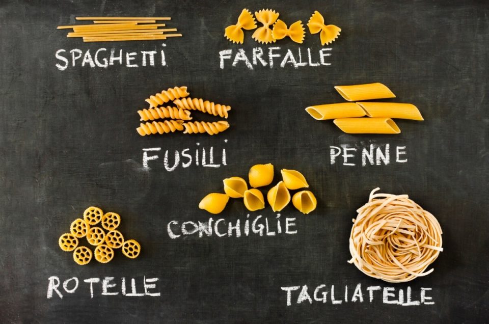 history of pasta and types