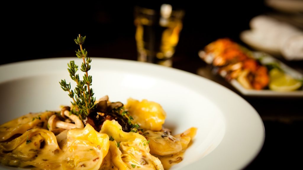 handmade cooked ravioli