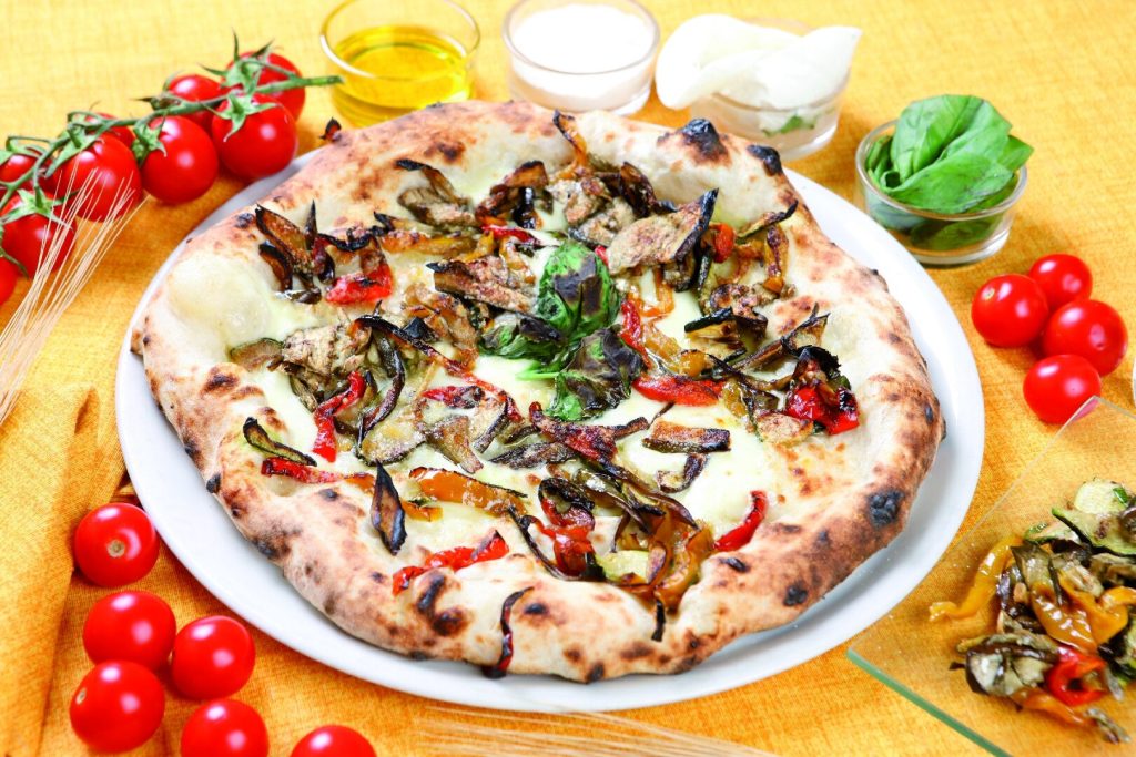 using vegetables in pizza