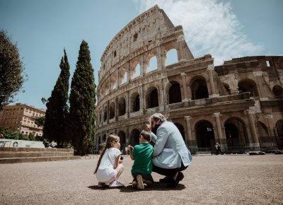 Pix Around Rome Kids Family Colosseum Tour